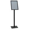 vidaXL Suporte de P&ocirc;ster Pedestal Prateado a3 Ferro fundido