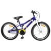 vidaXL Bicicleta Infantil 18 Polegadas para 5-7 anos Azul Branco