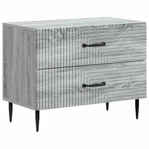 vidaXL Arm&aacute;rio de Cabeceira Sonoma Cinzento 62 x 34,5 x 47,5 cm
