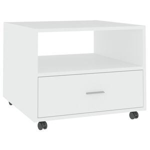 vidaXL Mesa de centro 55x55x40 cm derivados de madeira branco