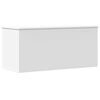 vidaXL Caixa de arruma&ccedil;&atilde;o 100x42x46 cm derivados de madeira branco