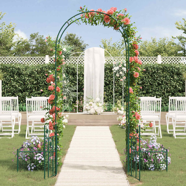 vidaXL Arco de Jardim com bloqueio Verde 203 x 50 x 218 cm