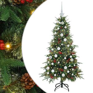 vidaXL &Aacute;rvore de Natal Articulada Artificial Verde 150 cm PE e PVC