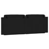vidaXL Almofad&atilde;o de cabeceira Viana 120 cm couro artificial preto e branco