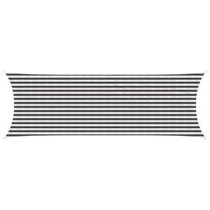 vidaXL Vela de Sombra Antracite e Branco 2 x 6 m HDPE