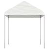 vidaXL Gazebo com telhado 15,61x2,28x2,69 m polietileno branco