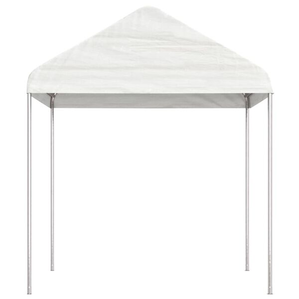 vidaXL Gazebo com telhado 15,61x2,28x2,69 m polietileno branco