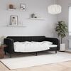vidaXL Sof&aacute;-cama 90x190 cm veludo preto