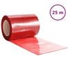 vidaXL Cortina de porta 300 mm x 2,6 mm 25 m PVC vermelho