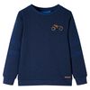 vidaXL Sweatshirt para crian&ccedil;a azul-escuro mesclado 116