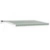 vidaXL Estrutura de Toldo Manual com LEDs Verde e Branco 5 x 3 m