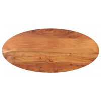 vidaXL Tampo de mesa oval 80x40x3,8 cm madeira de acácia maciça