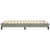 vidaXL Estrutura de cama com molas 140x200 cm veludo cinzento-claro