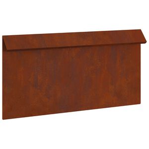 vidaXL Cerca de Caracol 50 x 3,5 x 25 cm A&ccedil;o Corten Ferro Enferrujado