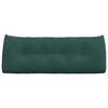vidaXL Travesseiro para Costas Verde Escuro 120 x 24 x 50 cm Veludo