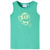 T-shirt de manga cava para crian&ccedil;a verde 116