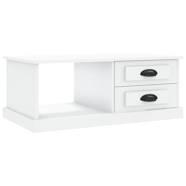 vidaXL Mesa de centro 90x50x35 cm derivados de madeira branco