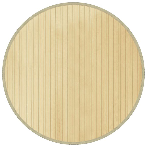 vidaXL Tapete redondo 100 cm bambu natural claro