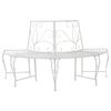 vidaXL Banco de &Aacute;rvore 4-N&uacute;mero de lugares 160 x 80 x 89 cm A&ccedil;o