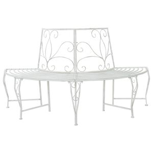 vidaXL Banco de &Aacute;rvore 4-N&uacute;mero de lugares 160 x 80 x 89 cm A&ccedil;o