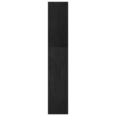 vidaXL Estante/divisória 40x30x167,5 cm madeira de pinho maciça preto