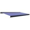 vidaXL Toldo motorizado com caixa 500x300 cm azul e branco