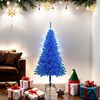 vidaXL Árvore de Natal artificial com suporte 150 cm PVC azul