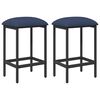 vidaXL Banco de bar 2 pcs Azul 40 x 32 x 74 cm Derivados de Madeira
