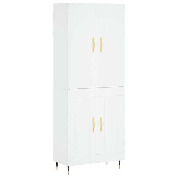 vidaXL Arm&aacute;rio alto 69,5x34x180 cm derivados de madeira branco