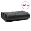 vidaXL Lona 5x7 m 650 g/m&sup2; preto