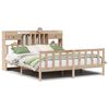 vidaXL Cama com estante sem colch&atilde;o 180x200 cm pinho maci&ccedil;o