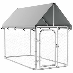 vidaXL Canil de exterior com telhado 200x100x150 cm