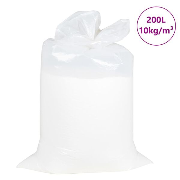 vidaXL Enchimento de pufe EPS 200 L branco 10 kg/m³