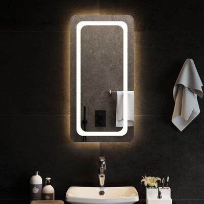 vidaXL Espelho de casa de banho com luzes LED 40x80 cm