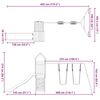 vidaXL Conjunto de brincar para exterior madeira de douglas maci&ccedil;a