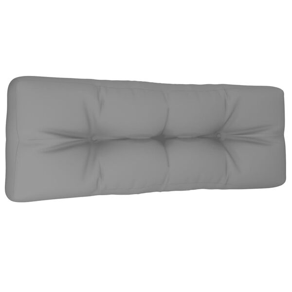 vidaXL Almofad&atilde;o para sof&aacute; de paletes 120x40x12 cm tecido cinza
