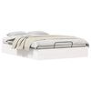 vidaXL Estrutura de Cama Ottoman com Armazenamento Branco 140 x 190 cm