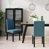 vidaXL Cadeiras de jantar 2 pcs veludo azul