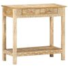 vidaXL Mesa consola 80x35x74 cm madeira de mangueira maci&ccedil;a