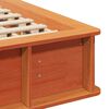 vidaXL Estrutura da Cama Marrom Cera 135 x 190 cm