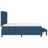 vidaXL Cama Box com cabeceira Azul 180 x 200 cm tecido