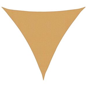 vidaXL Para-sol vela triangular 160 g/m&sup2; 3,6x3,6x3,6 m PEAD areia