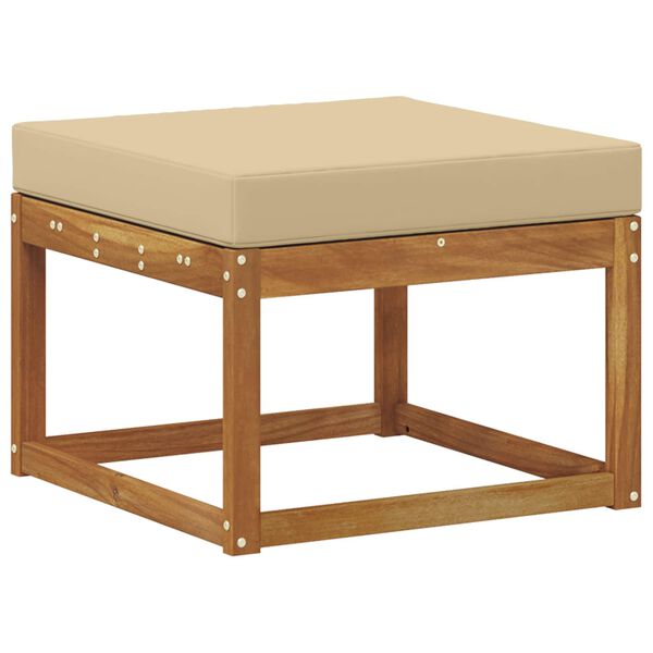 vidaXL Conjunto de Sof&aacute;s para Exterior 5 pcs Natural e Bege