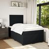 vidaXL Cama boxspring com colch&atilde;o 120x200 cm veludo preto