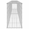 vidaXL Muro gabi&atilde;o com tampas a&ccedil;o galvanizado 300x30x50 cm
