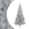 vidaXL &Aacute;rvore de Natal artificial com suporte 210 cm PET prateado