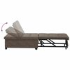 vidaXL Sof&aacute;-Cama Cinza Escuro 194 x 67 x 82 cm Tecido Huahua