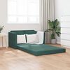 vidaXL Sof&aacute;-cama sem p&eacute;s 122x204x55 cm veludo verde-escuro