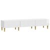 vidaXL Gabinete para TV 147 x 34,5 x 30 cm Branco Brilhante