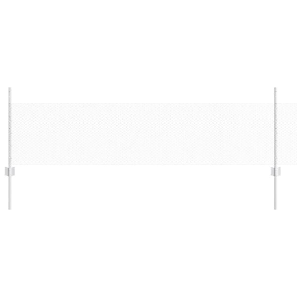 vidaXL Cerca com Poste Prateado 0,5 x 50 m A&ccedil;o